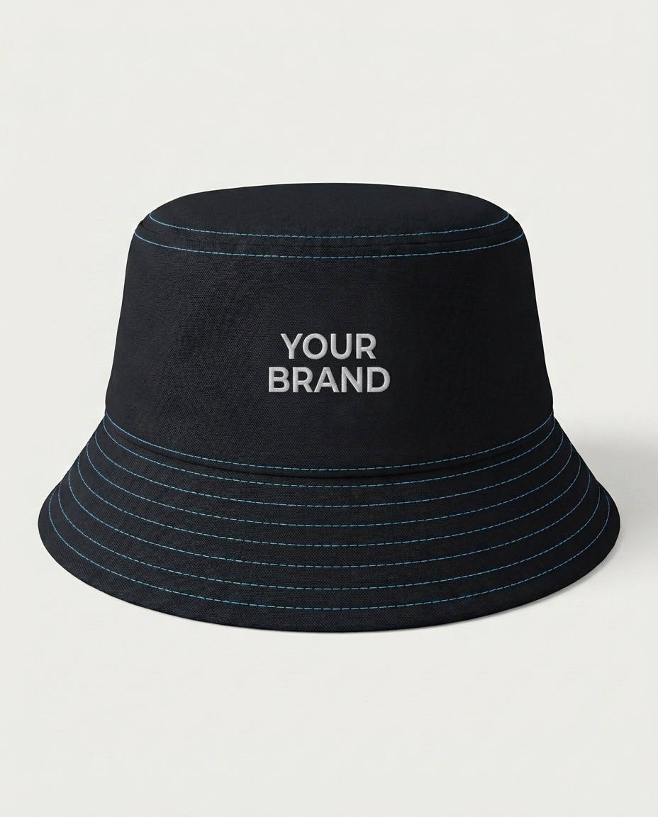PAN yellow bucket hat — front hero view