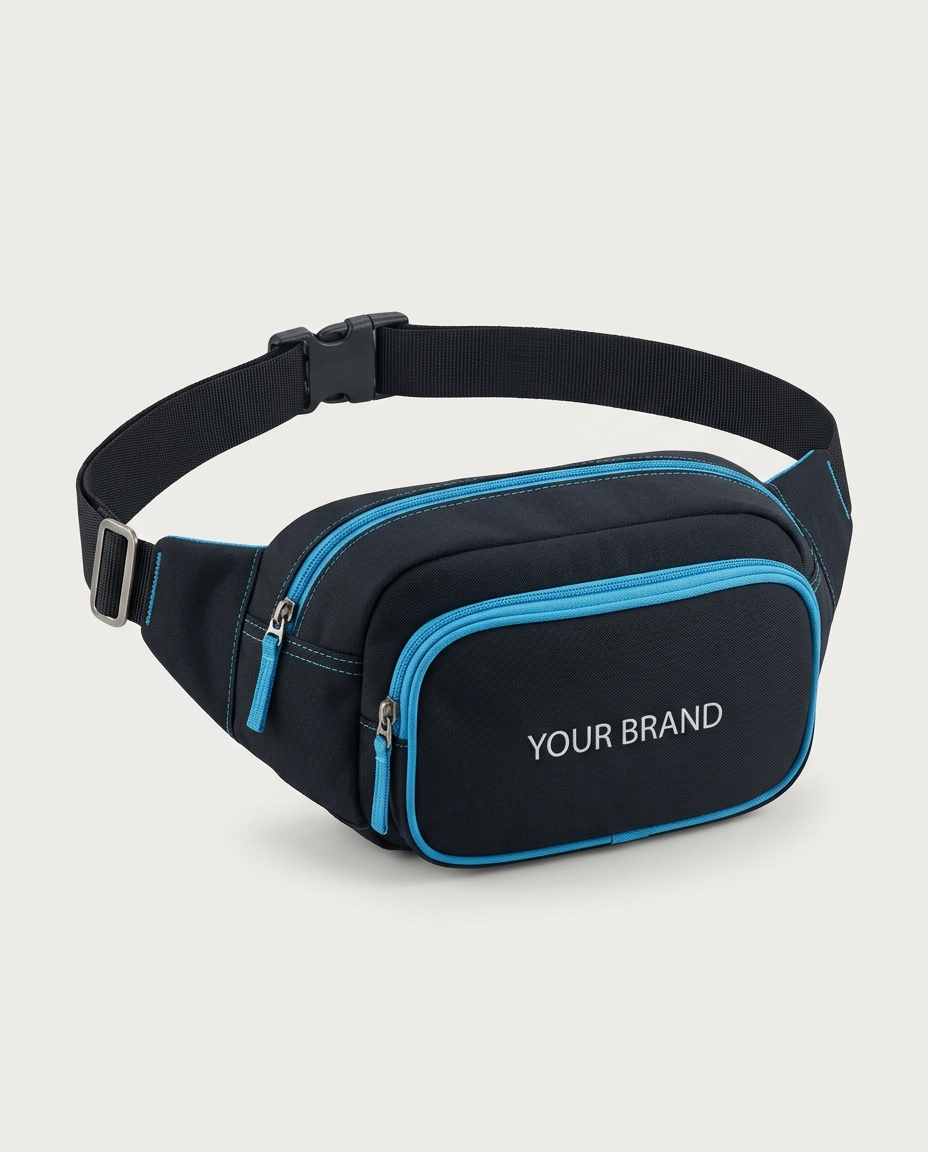 A fanny pack / waist bag with adjustable strap