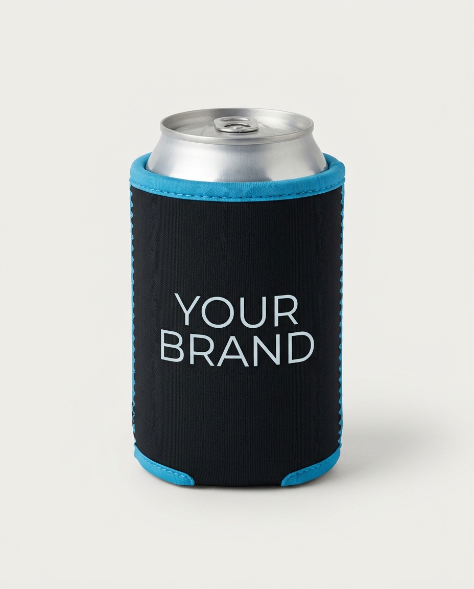 A neoprene can koozie sleeve